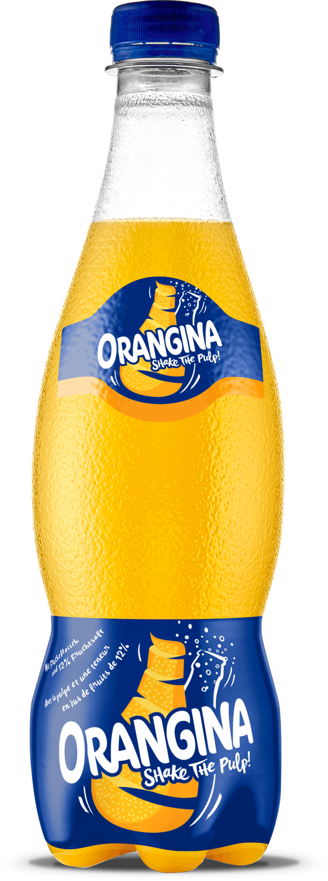 bottle of Orangina exploding