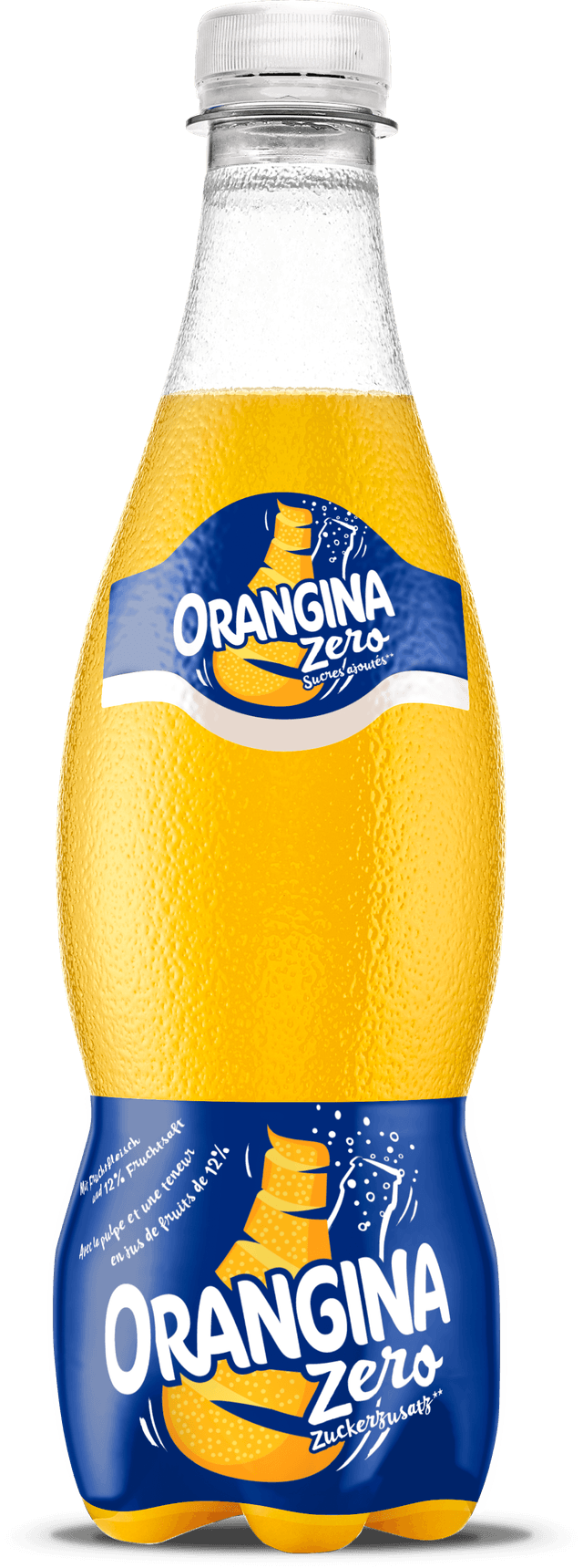 bottle of Orangina exploding